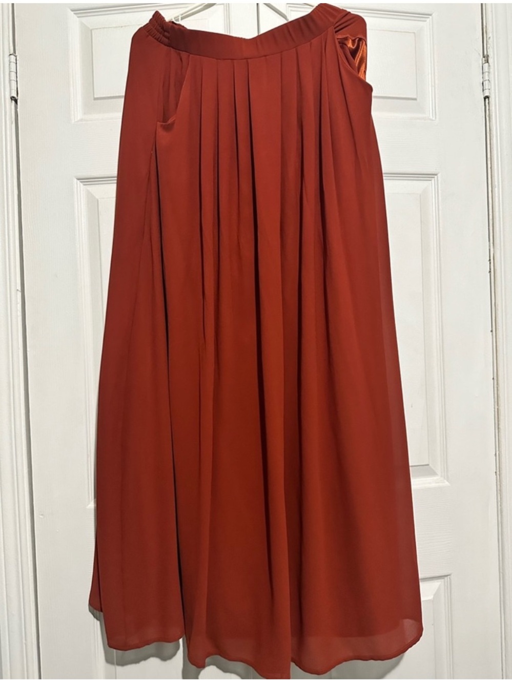 Maxi Pleated Skirt with Pockets